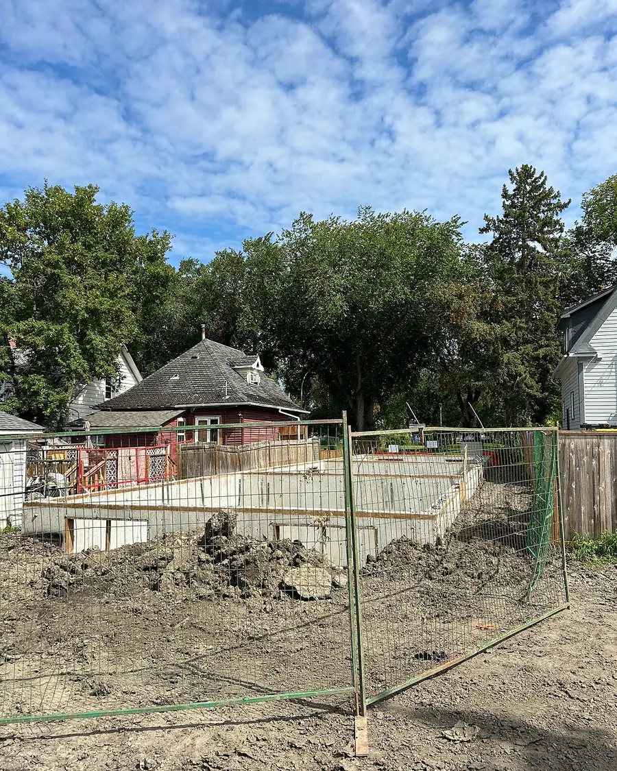 Foundation stage of a new multifamily build